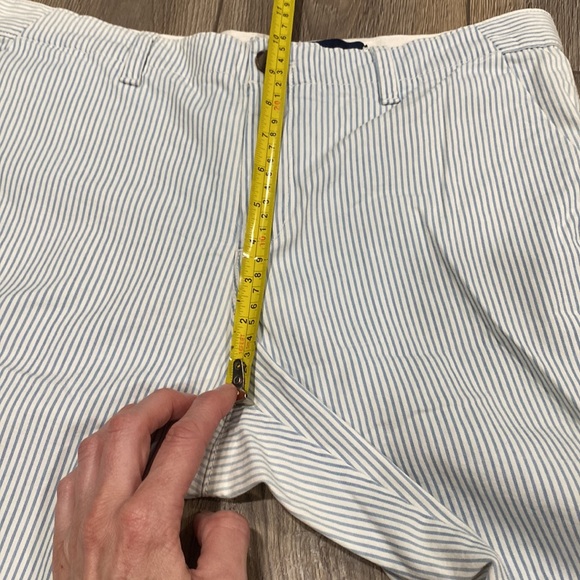 NWOT GAP Blue White Striped Cropped Pants Sz 8 - Picture 13 of 16